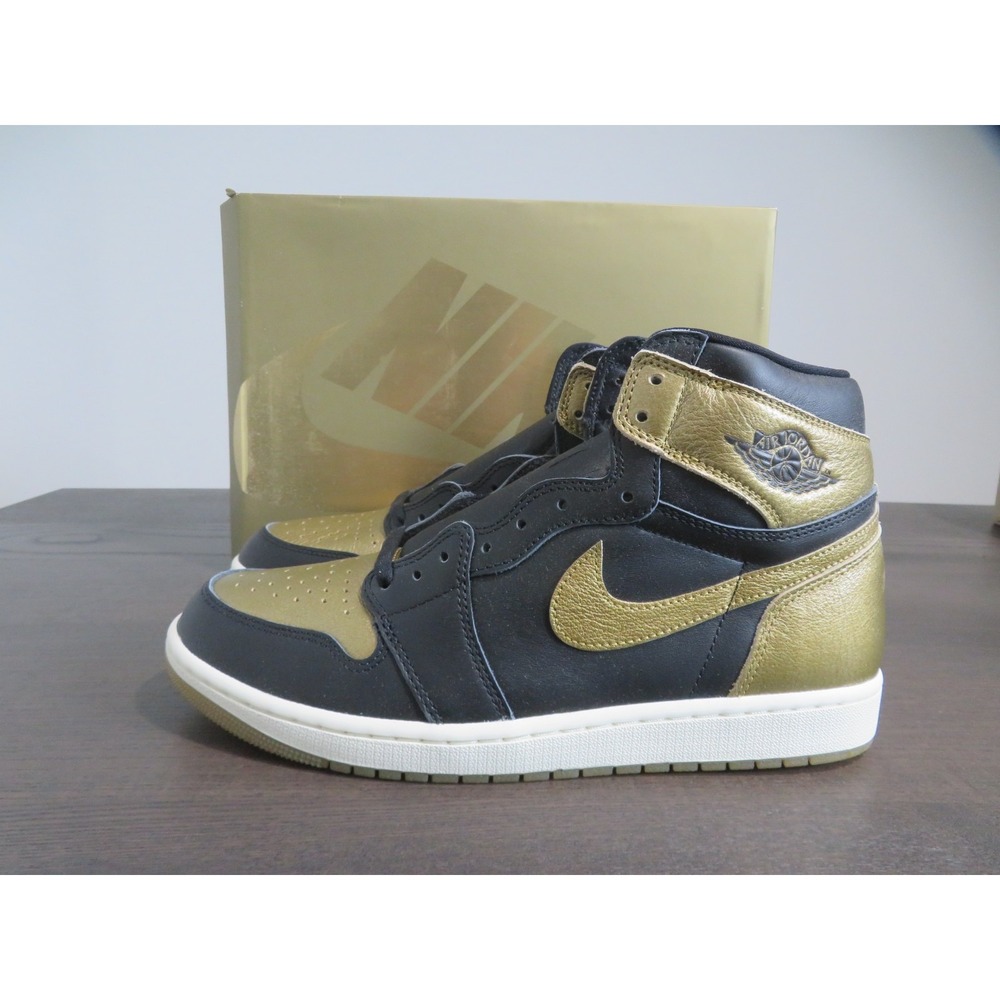 Air Jordan 1 Retro High OG Black Metallic Gold Mens Size 11.5 DZ5485-071 Shoes - Picture 1 of 10